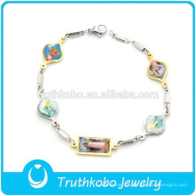 pulseira de charme personalizado atacado charme pulseira corrente cadeia de mão pulseira para homens